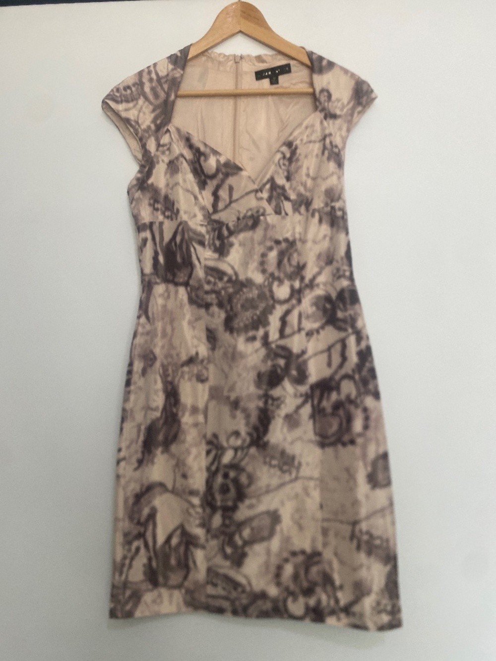 Aidan Mattox 10 Printed Cocktail Dress